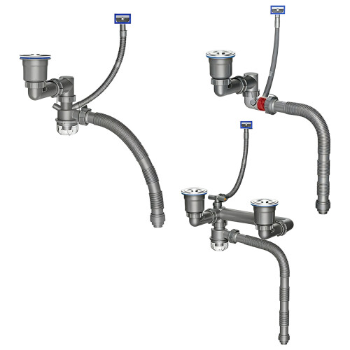 Flexible Steel Sink Drain Pipe with Double Layer Odor-scripture 1