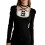 Modern Lace Ruffle Accent Tie Detail Pullover Casual Top For-L 1