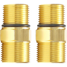 2lots Brass Outlet Adapters with Leakproof Threaded Water Outlet
