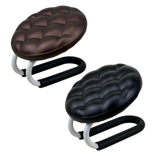 Space Saving Metal Meditations Stool Portables Kneeling-brown 1
