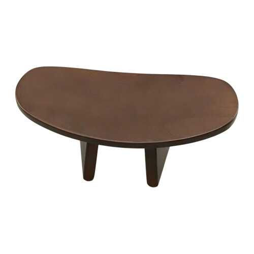Nachhaltiger Holzhocker. Ergonomischer Hocker-dunkelbraun klein