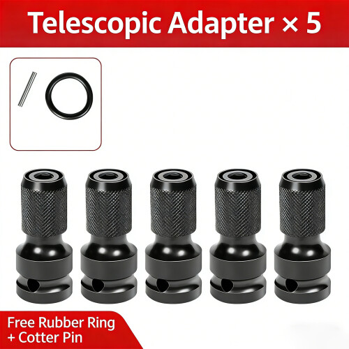 Quick Releases 1/2Inch Square Drive to 1/4Inch Hex Socket-1 2