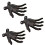Antiqued Distressed Finish Resin Witch Hand Wall-3pcs black 1