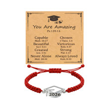 Sonderedition 2026 Abschluss-Seilarmband, ideal für-Rot