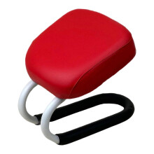 Ergonomic Meditations Stool With Antislip Cover For Yoga-Red