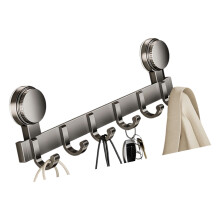 Durability Rustproof Suction Hook For Door Wall Bathroom-6Hooks
