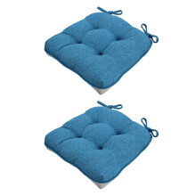 Nonslip Square Seat Cushion Craft Of Breathable-lake blue