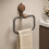 Minimalists Wood Towel Rack With Secure Suction Cups Easy-Black 4