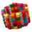 Trendiges quadratisches Perlenarmband, bequemes-rote Farbe 1