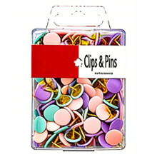 Pack of Drawing Push Pins Map Tacks Metal-pvc hard box 200