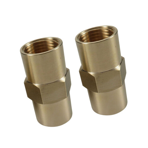 5/8Inch 18RH Brass Coupling Arced Hose Coupler For-2pcs