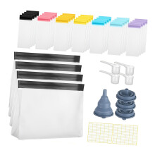 42pcs Portable Plastic Bags For Protein Powder Portion Control