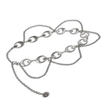 Multipurpose Waist Chain Moon and Star Body Jewelry-Silver