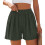 Summer Athletic Shorts Polyester Blend Stretch-Army Green M 1