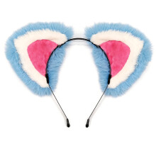 Tigers Ears Tigers Animal Tail Cosplay Costume Faux-blue white