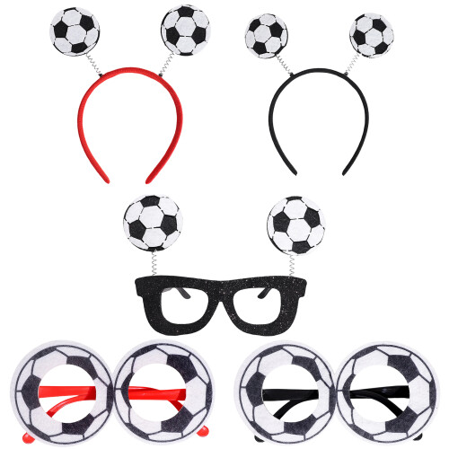 Plastic voetbalbril/hoofdband elastische haaraccessoires-Stijl1 1