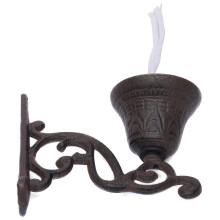 Vintage Cast Iron Door Bell Rustic Wall Mounted Bell for Home and Garden with Clear Resonant Sound