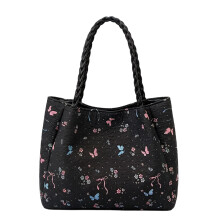 Sac messager à la mode au quotidien, avec intérieur-Noir
