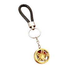 Premium metalen wielvormige sleutelhanger mode-auto-accessoire-A