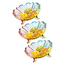 Elegant Glass Bowl For Fruits Snacks And Dessert-Five colors