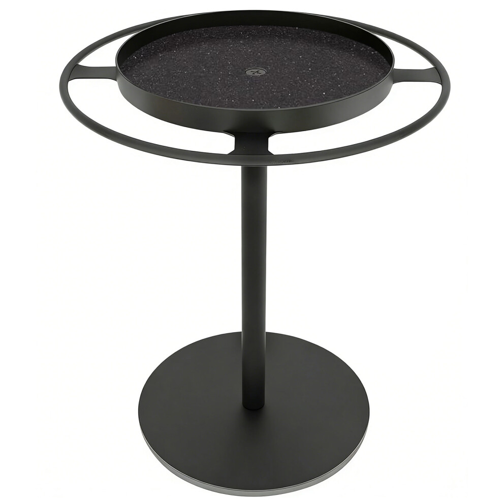 Black 360 Rotating Eyeglass Holder Stand With Tray Sunglasses
