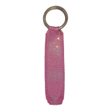 Stylish Mesh Handbag With Glittering Beads For-rose red