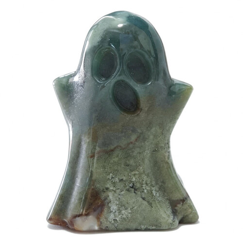 Crystal Ghostly Figurine Hallowmas Decoration-indian agate