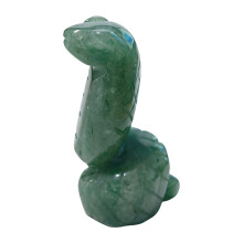 Traditional Chinese Zodiacs Green Aventurine Ornament-snake