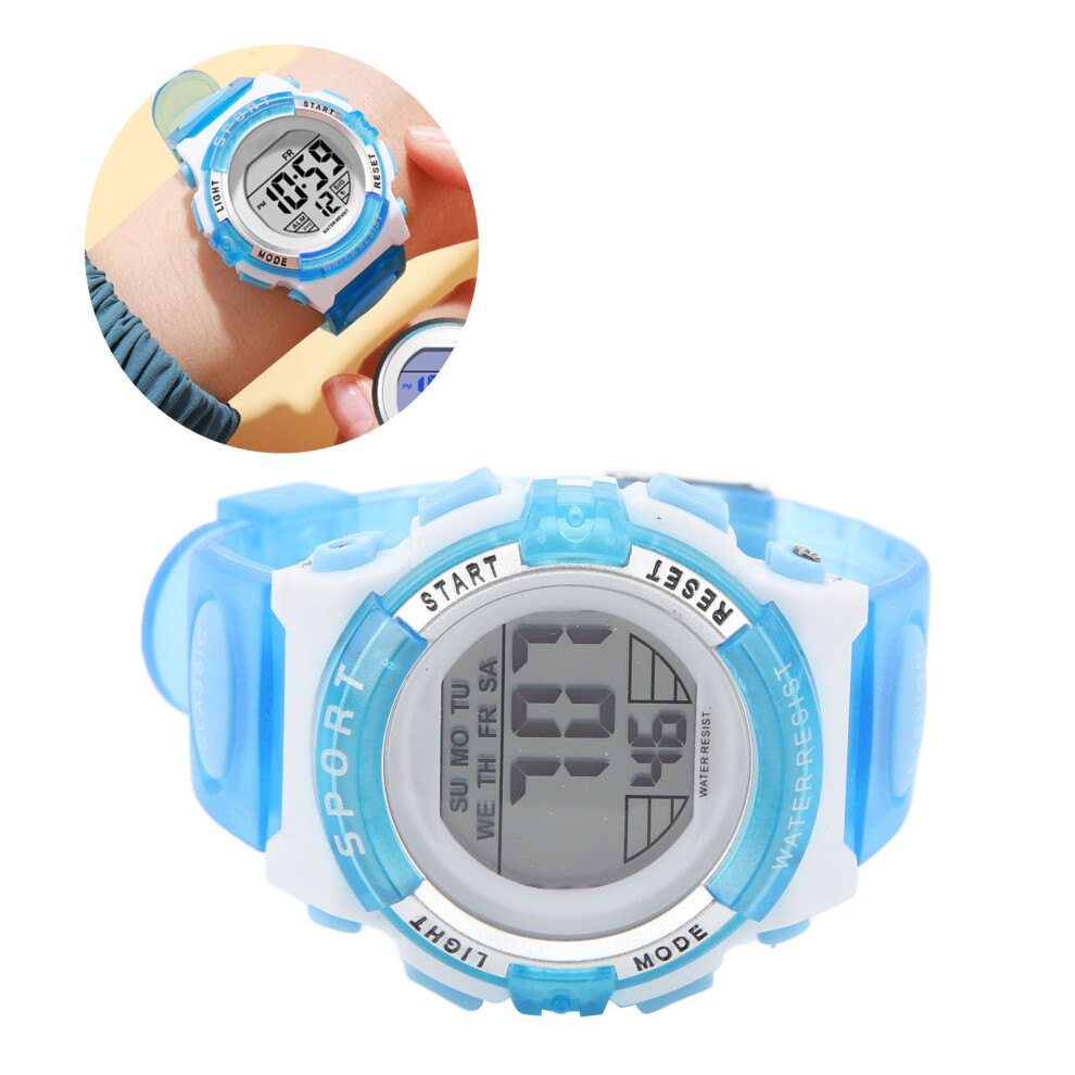 Digital Chronograph 24.5Cm 60Mah Pu Strap Blue 6901393730984