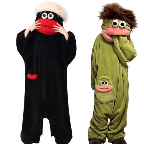 Big Mouths Monsters Overall-Pyjama, weiches-Grün L 2