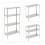 Galvanised Metal Storage Rack with 4 Adjustable Shelves 6