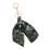 Leopard Print Bag Charm for Women Polyester Fabric-Green 1
