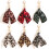 Leopard Print Bag Charm for Women Polyester Fabric-Green 2