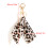 Leopard Print Bag Charm for Women Polyester Fabric-Green 4