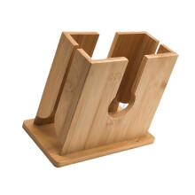 Multipurpose Wooden Bread Slicing Guide For Bagels English