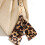 Leopard Print Bag Charm for Women Polyester Fabric-Green 7