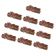 10 Stück elegante UdSSR-Gedenkband-Brosche, Legierung,-B