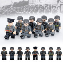 8 PCS World War 2 German Army Themed Small Building Block Figure Set Toys Gifts for Military Enthusiasts