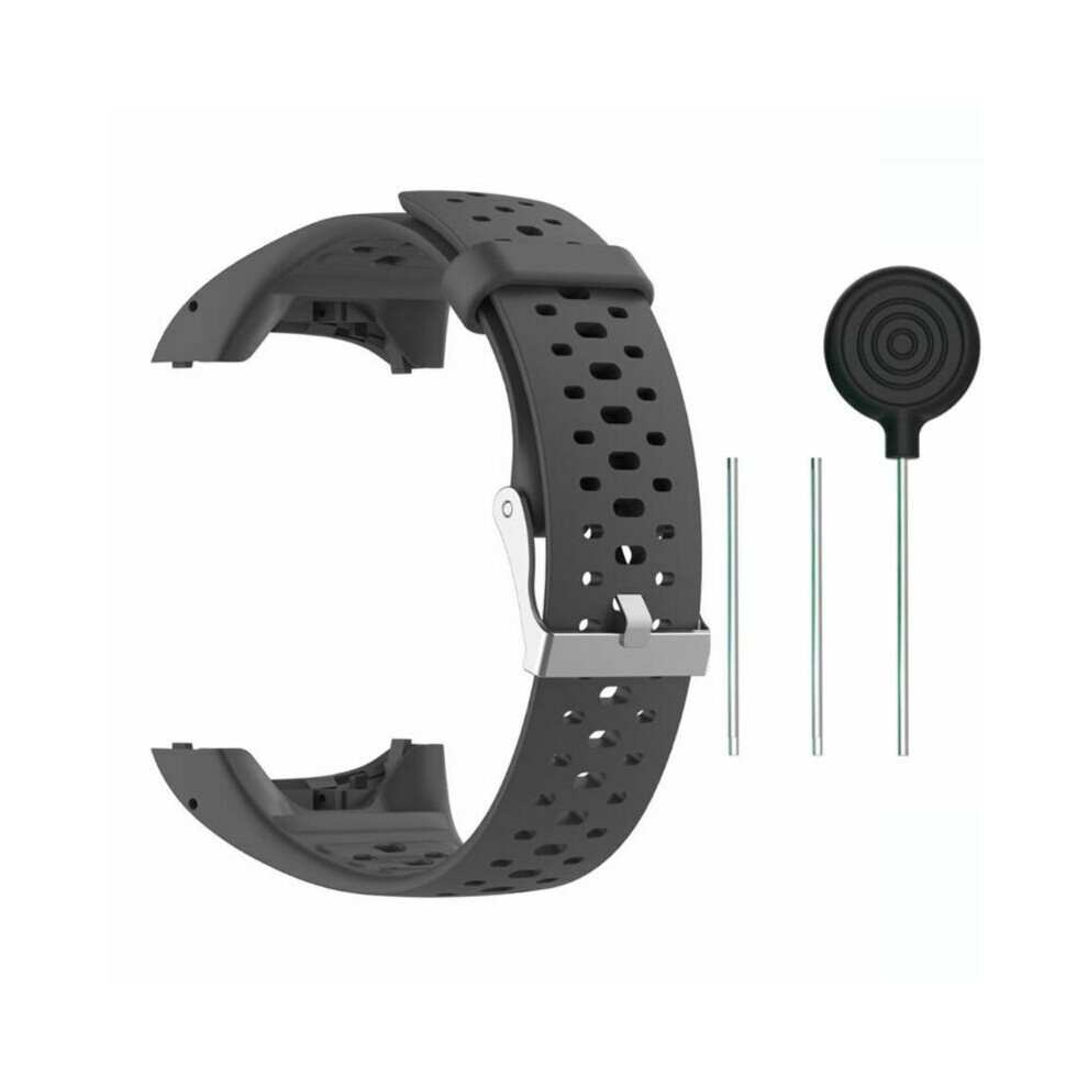 Silicone Replacement Watch Band Strap Wristband For Polar M400 Polar M430 Sports Smart Watch Black 688249441862