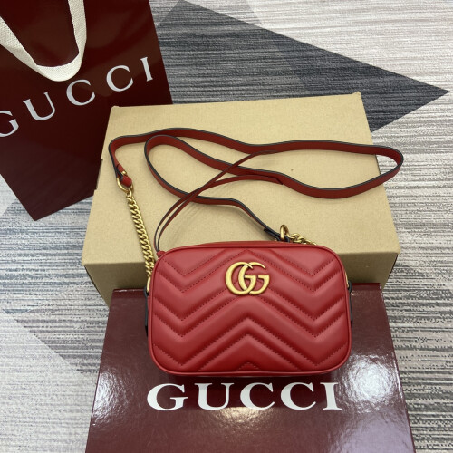 GUCCI Red Leather Card Holder | Premium Quality Wallet