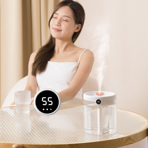 USB Humidifier Quiet Double Misting Large Capacity-White 2