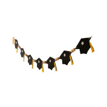 Felt Graduation Pennant With Wooden Beads 2M Length Felt-13
