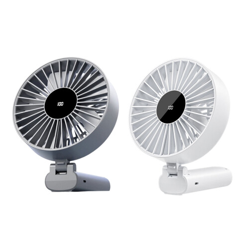 High Performances Folding Fan With Multi Speed Setting-White 1