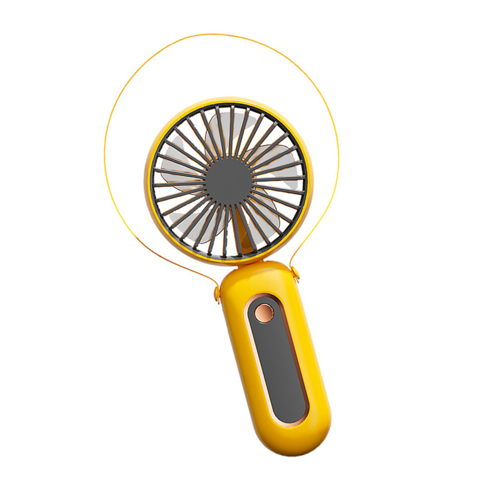 Portable Handheld Desk Fan Foldable Quiet Usb-Yellow 7696001760741