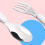 Kids Training Chopsticks With Fork Spoon Storage Box-a 6
