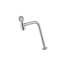 Premium Rustless Steel Sink Faucet Ball Handle and 360-silver S