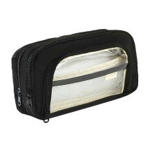 (Black) Pencil Case For Girls Secondary Transparent Pencil Bag Lar Junior Boys And Girls With High-cil Case