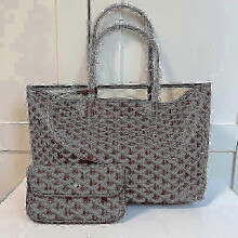 (L, Burgundy) New Bag Large Capacity Tote Bag Mother Bag Handbag Gifts