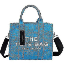 (Light blue) Women Handbag Designer Laptop Tote Bag Canvas Messenger Shoulder Crossbody Bag