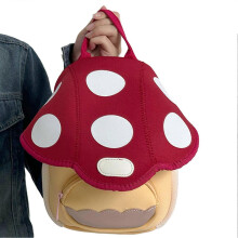 (Red) Children's Mushroom Backpack Cute Kindergarten Mini Travel Bag Back to School Present